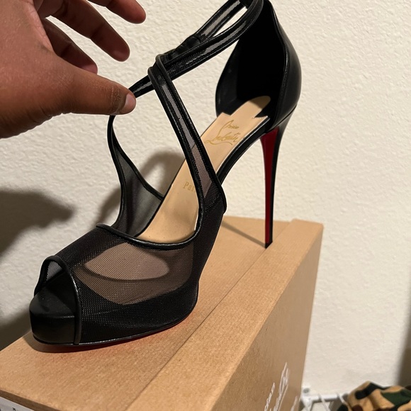 Christian Louboutin So Private 120 Slingback Heels Size 42  Louboutin Mariacar 120MM Size 42
